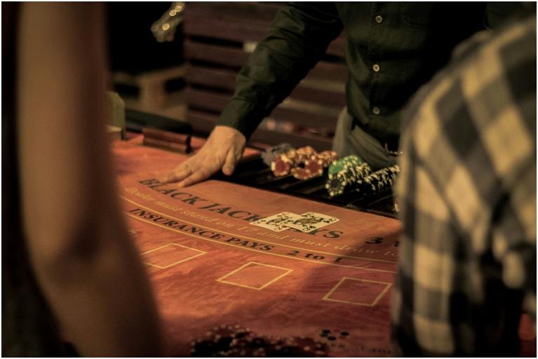 A blackjack table creates natural conversation and shared interaction, making networking feel relaxed and engaging.