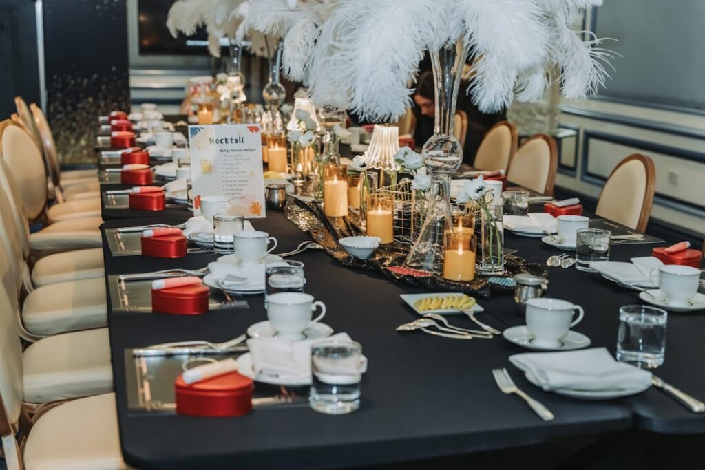 A polished setting can open the evening before the casino tables become the main attraction.
